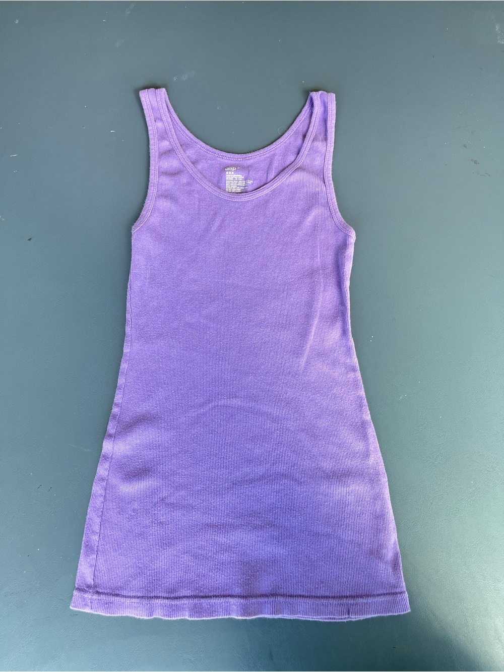 GAP Purple Ribbed Tank Dress